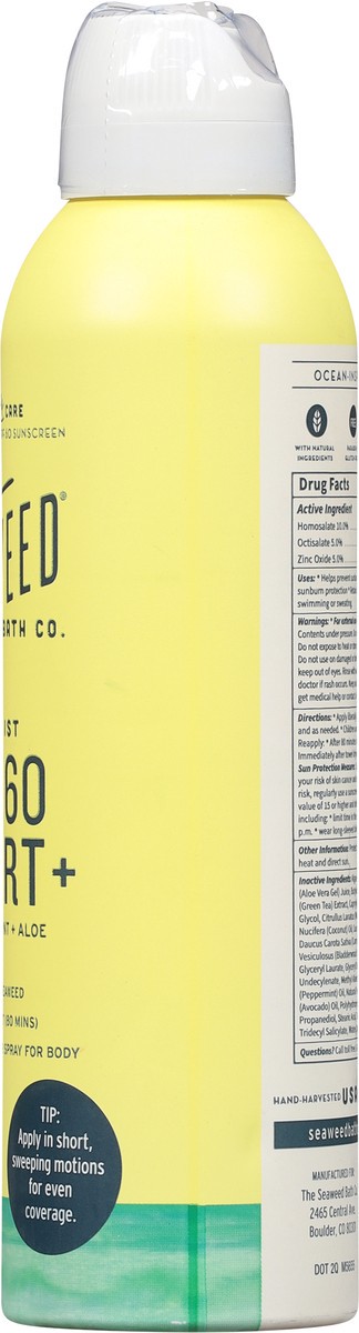 slide 3 of 9, The Seaweed Bath Co. Seaweed Bath Co. Cooling Mist Sport & Spray Spf 60 Sunscreen, 6 oz