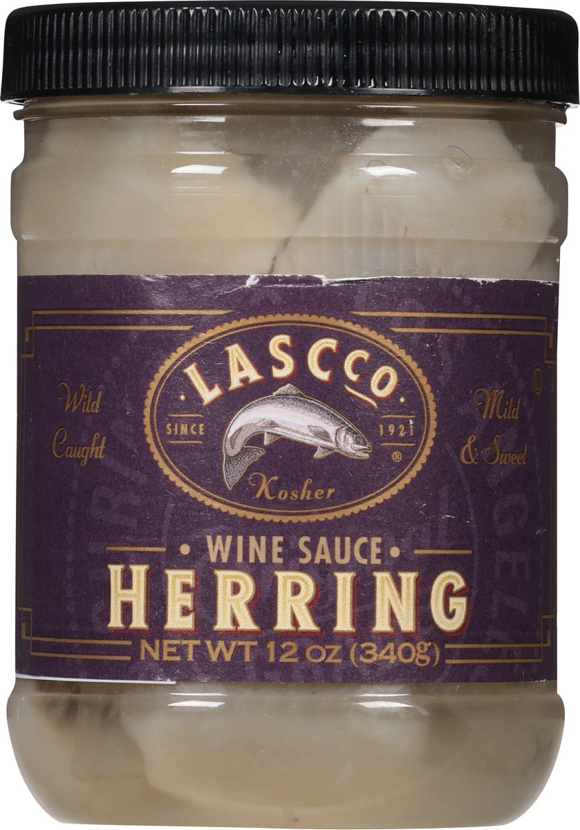 slide 4 of 14, LASCco Wine Sauce Herring 12 oz, 12 oz