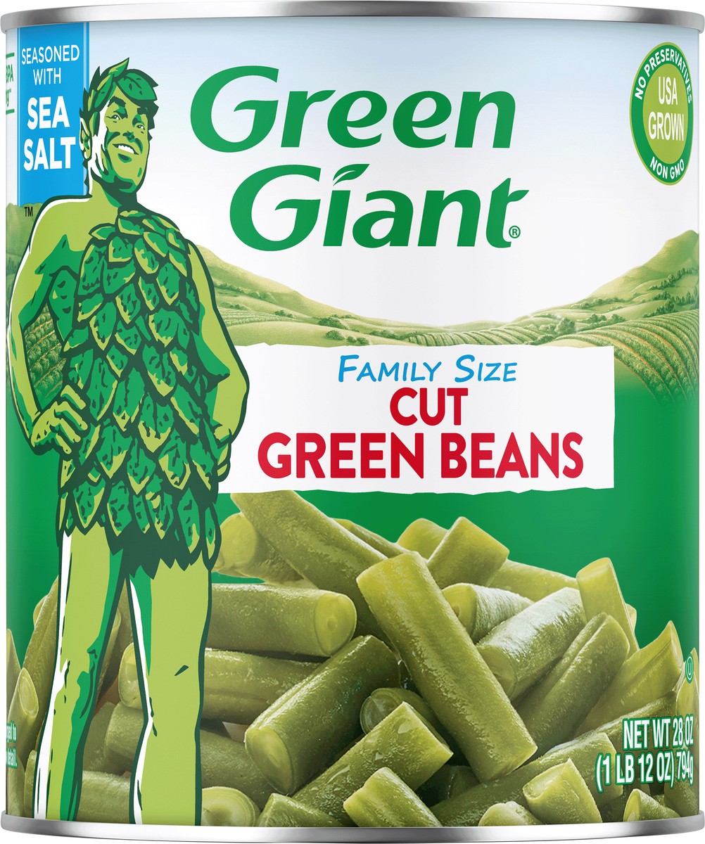 slide 7 of 10, Gg Fam Sz Cut Grn Beans, 28 oz
