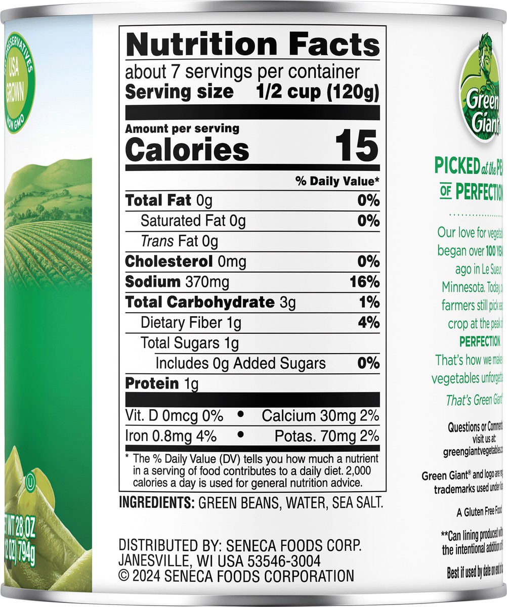 slide 4 of 10, Gg Fam Sz Cut Grn Beans, 28 oz