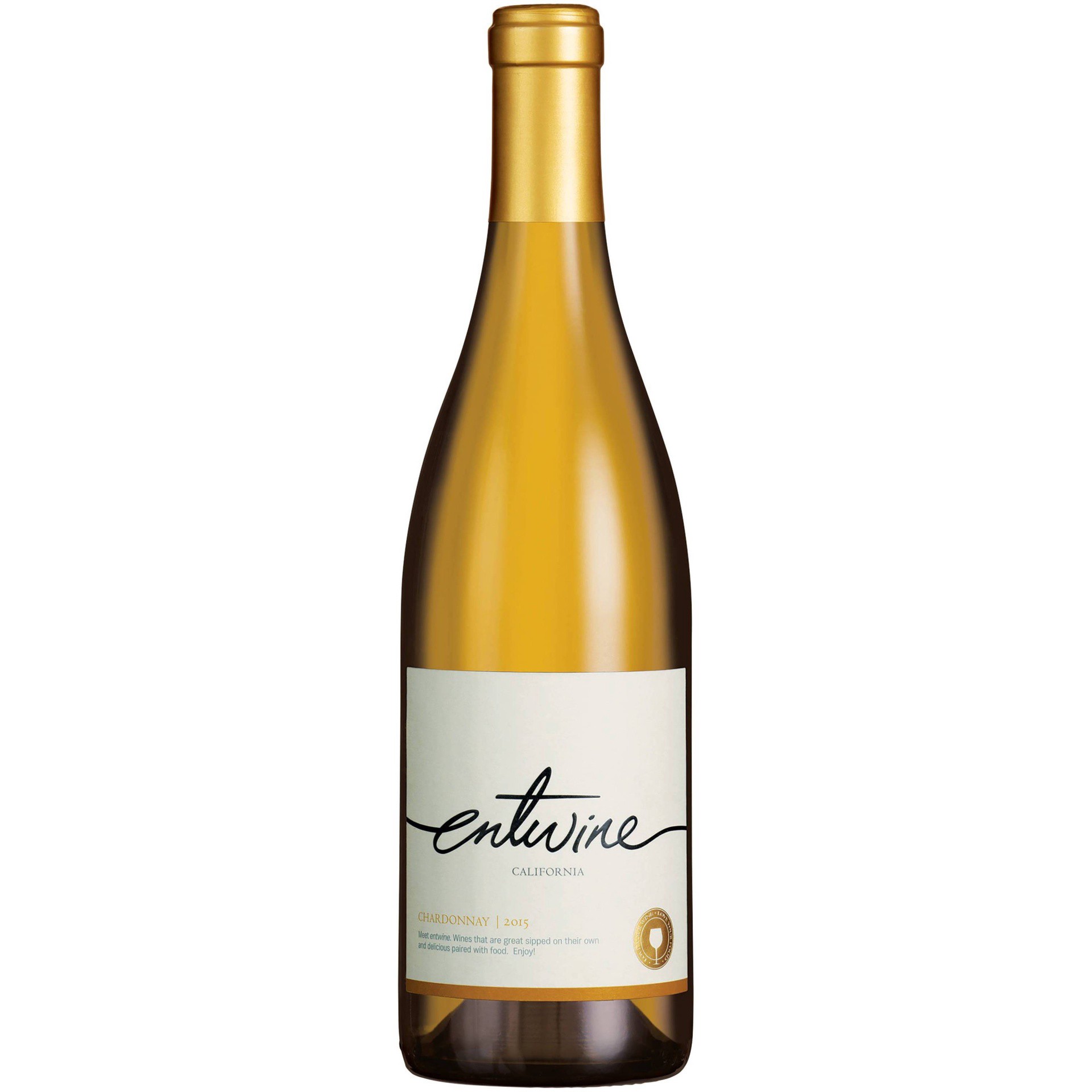 slide 1 of 1, Entwine Chardonnay White Wine - 750ml Bottle, 750 ml