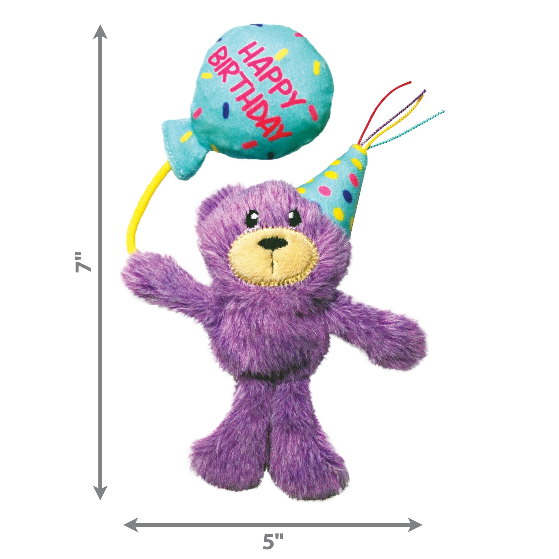 slide 3 of 4, KONG Cat Occasions Birthday Teddy, 1 PK
