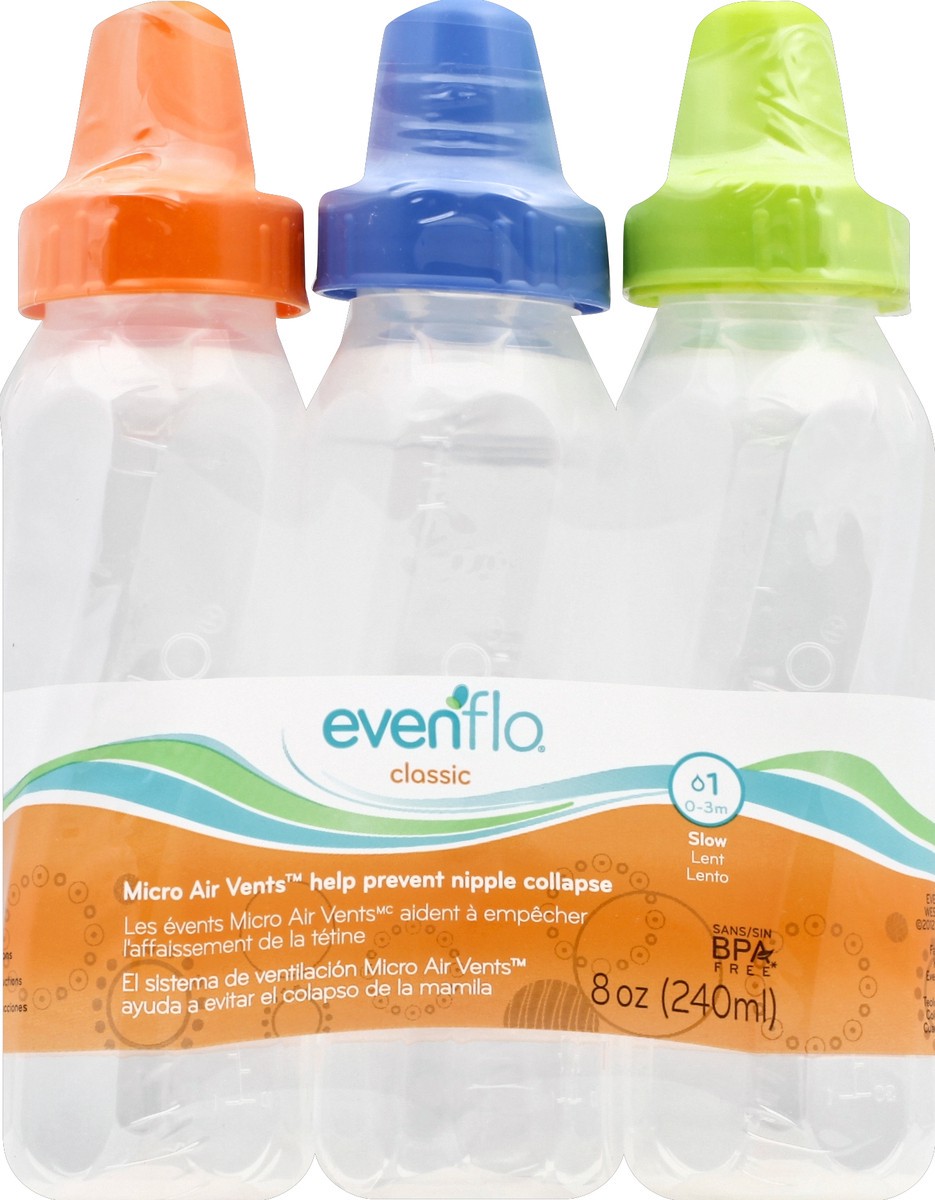 slide 2 of 6, Evenflo Bottles 3 ea, 3 ct