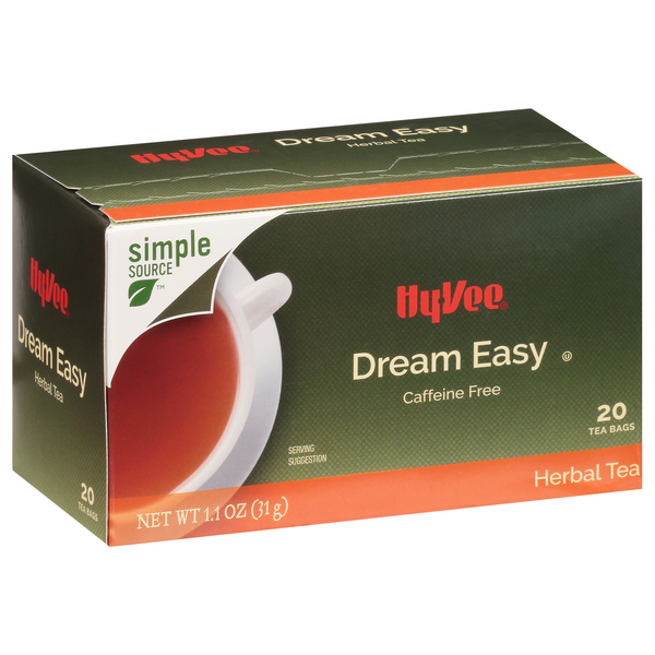 slide 1 of 1, Hy-vee Dream Easy Herbal Tea Bags - 20 ct; 1.1 oz, 20 ct; 1.1 oz
