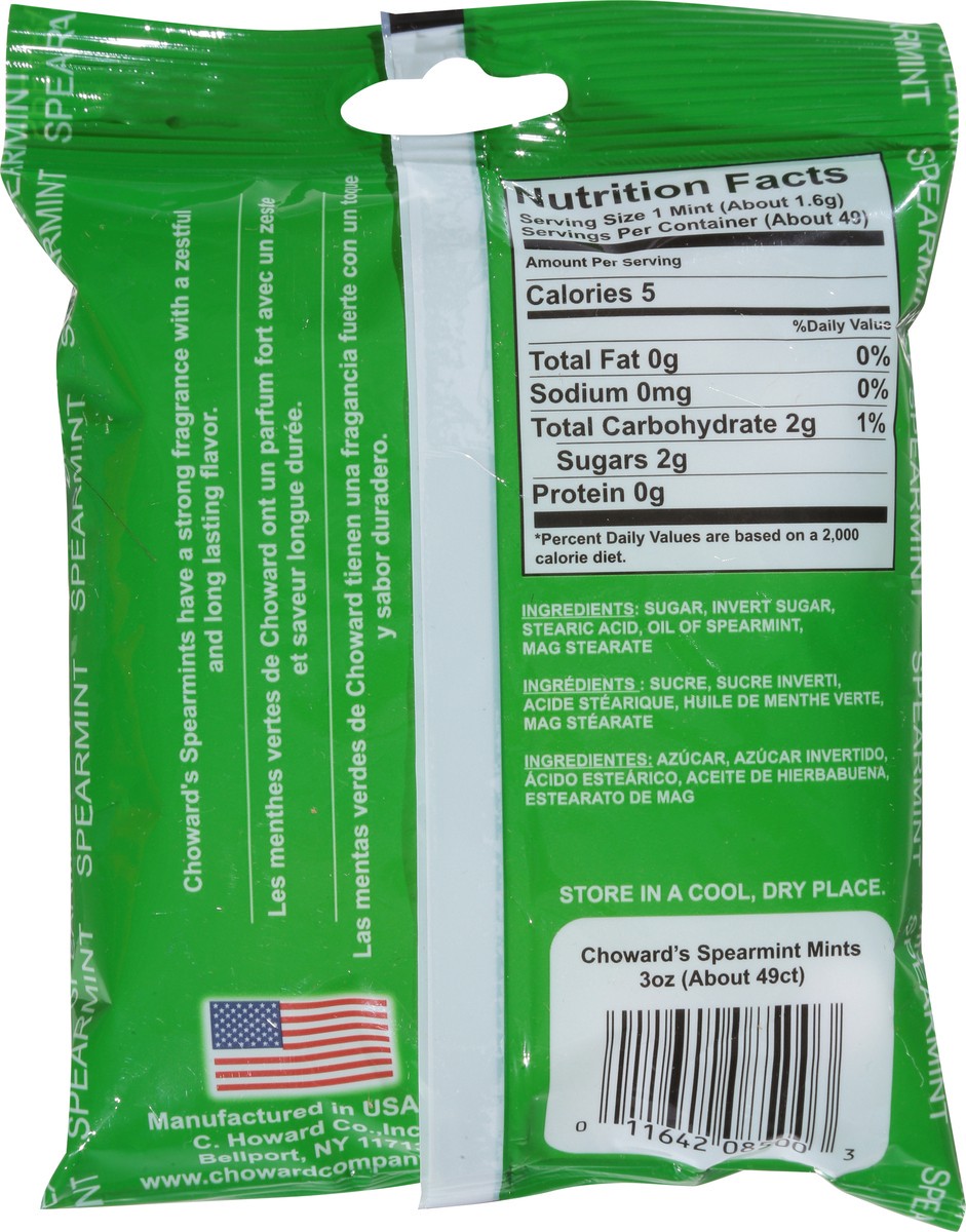 slide 4 of 13, C. Howard's Spearmint Candy Mints 3 oz, 3 oz