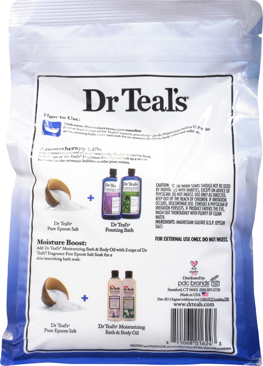 slide 7 of 9, Dr. Teal's Pure Fragrance Free Epsom Salt 4 lb, 4 lb