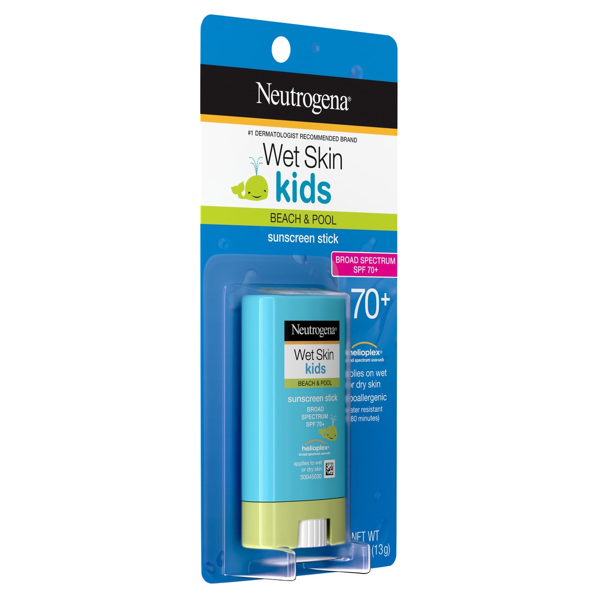 slide 3 of 6, Neutrogena Wet Skin Kids Sunscreen Stick, SPF 70, 0.47 oz, 0.47 oz