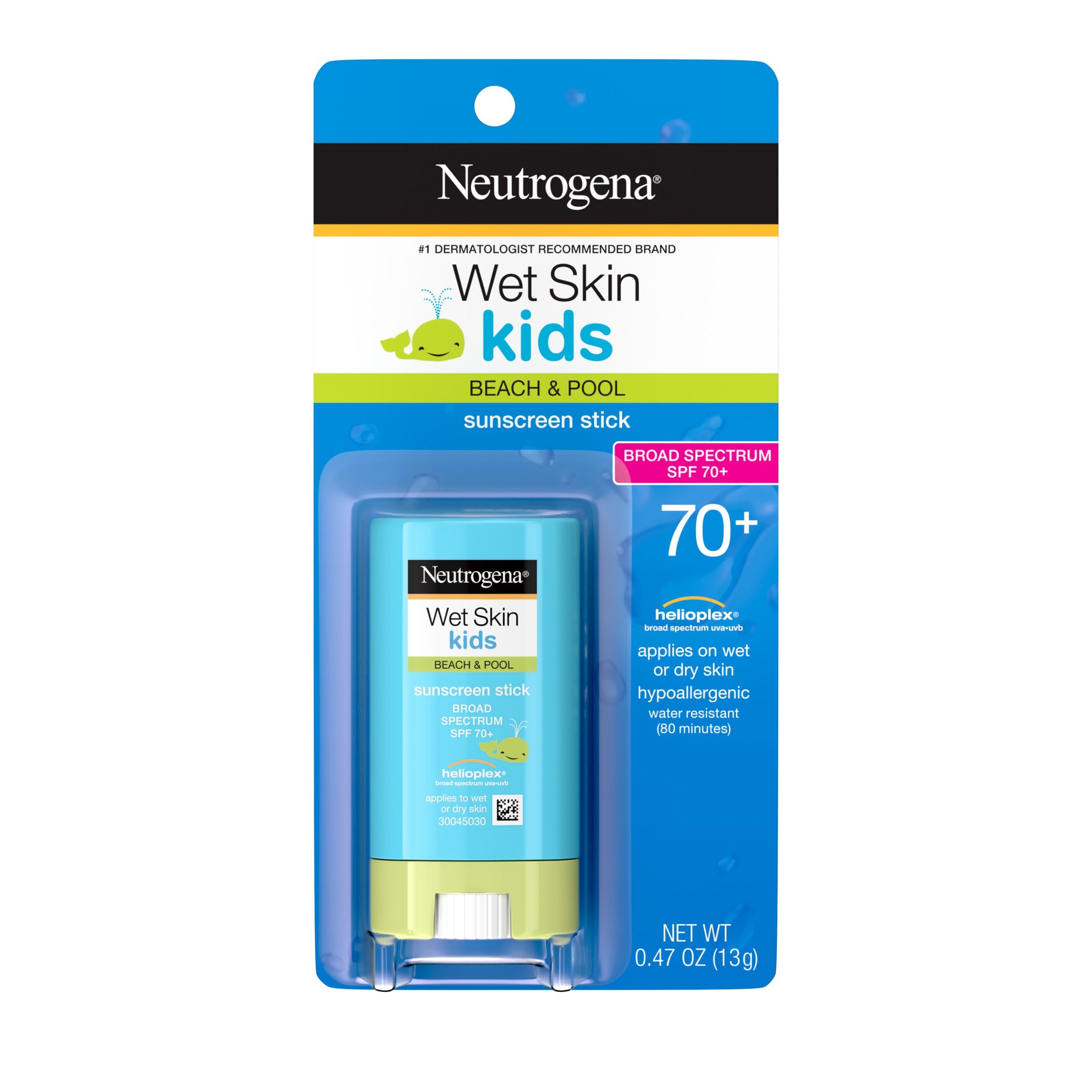 slide 1 of 6, Neutrogena Wet Skin Kids Sunscreen Stick, SPF 70, 0.47 oz, 0.47 oz