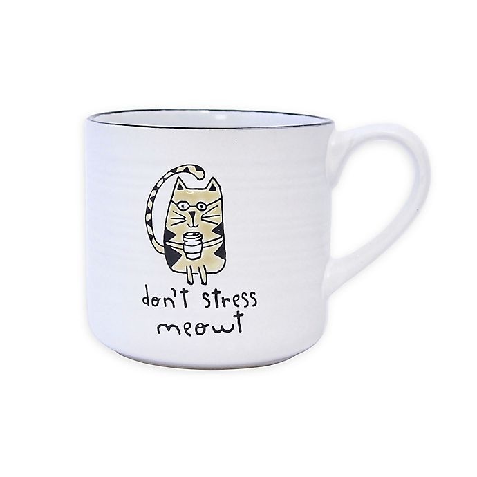 slide 1 of 1, Prima Design Don't Stress Meowt'' Coffee Mug'', 1 ct