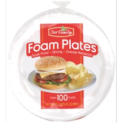 Our Family 8.875" Foam Plates