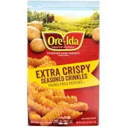 Ore-Ida Extra Crispy Seasoned Crinkles French Fries Fried Frozen Potatoes