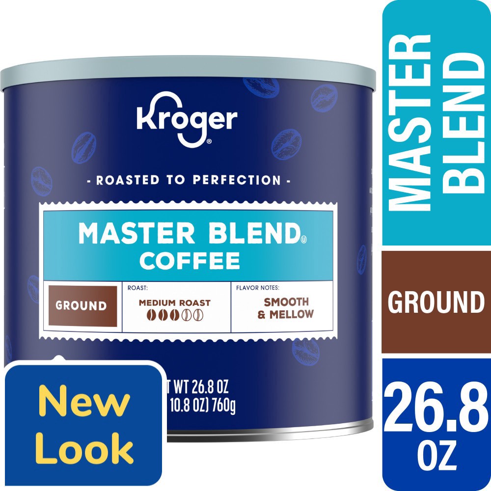 slide 4 of 4, Kroger® Master Blend Medium Roast Ground Coffee, 26.8 oz