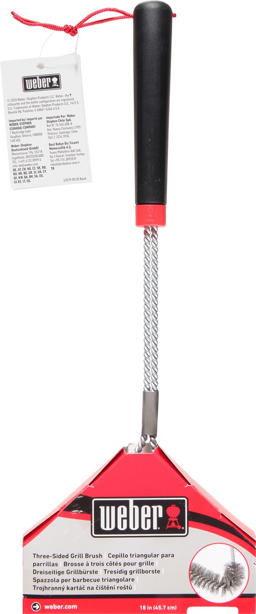 Grill Brush - 18” Three-Sided