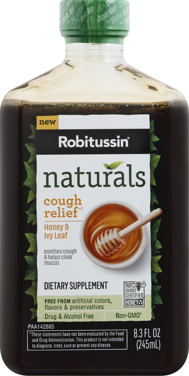 slide 7 of 9, Robitussin Naturals Honey & Ivy Leaf Cough Relief 8.3 oz, 8.3 oz