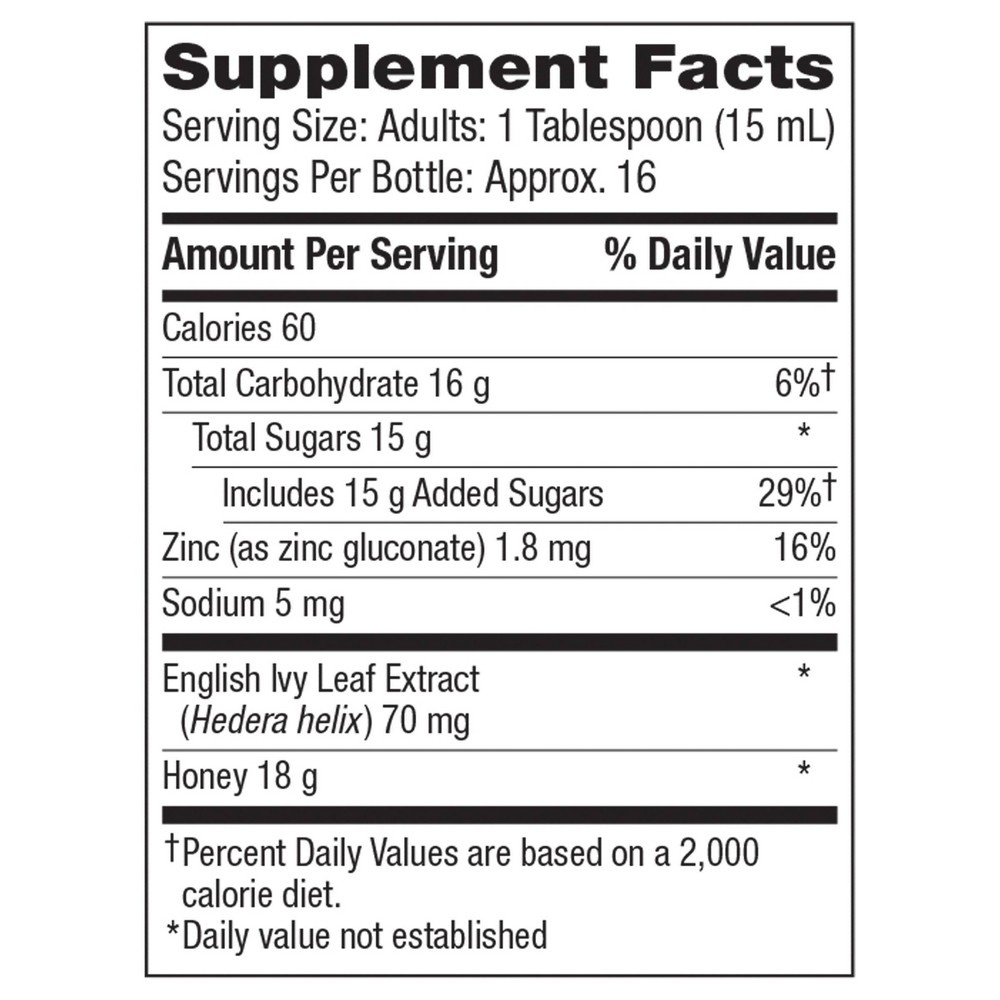 slide 6 of 6, Robitussin Naturals Cough Relief Honey & Ivy Leaf Dietary Supplement Liquid, 8.3 fl oz