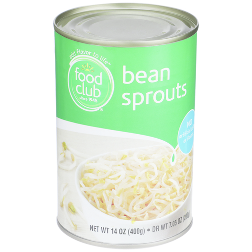 slide 1 of 1, Food Club Bean Sprouts, 14 oz