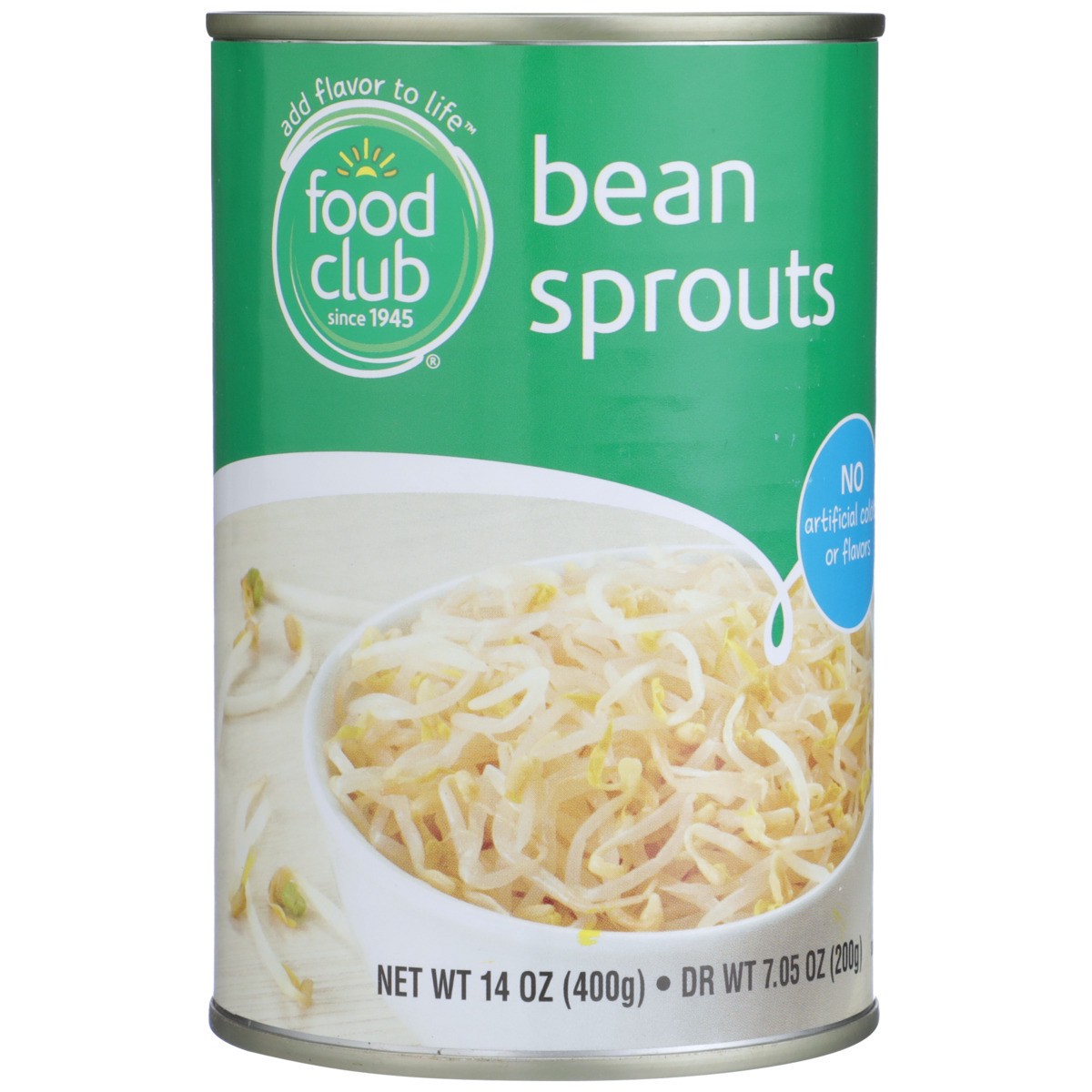 slide 8 of 9, Food Club Bean Sprouts, 14 oz