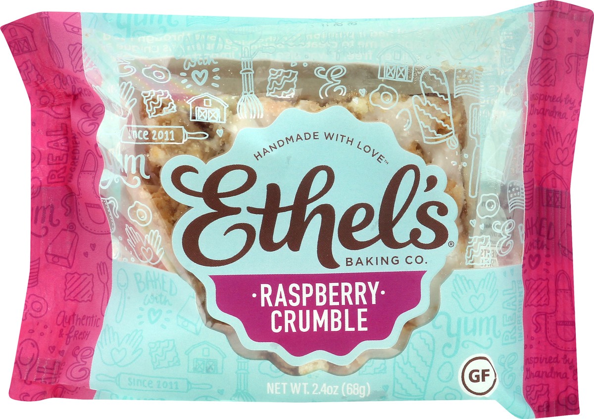 slide 1 of 6, Ethel's Raspberry Crumble Bar 2.4 oz, 1 ct