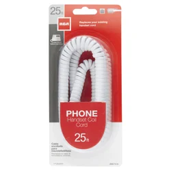 RCA Handset Coil Cord- White