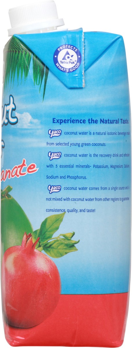 slide 10 of 11, Yaco Coconut Water with Pomegranate 16.9 fl oz, 16.9 oz