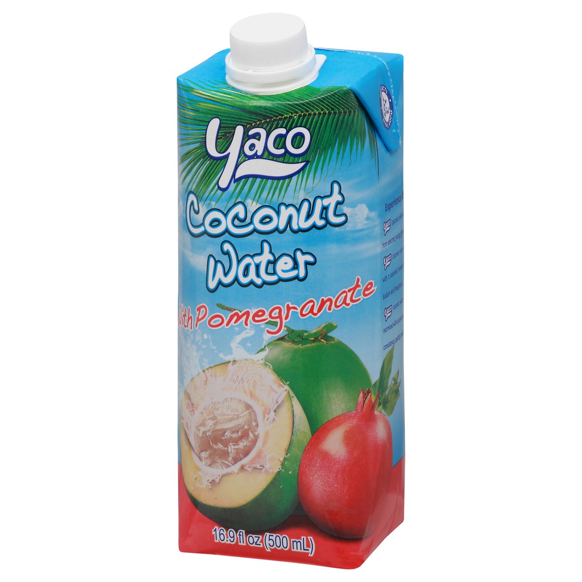 slide 4 of 11, Yaco Coconut Water with Pomegranate 16.9 fl oz, 16.9 oz