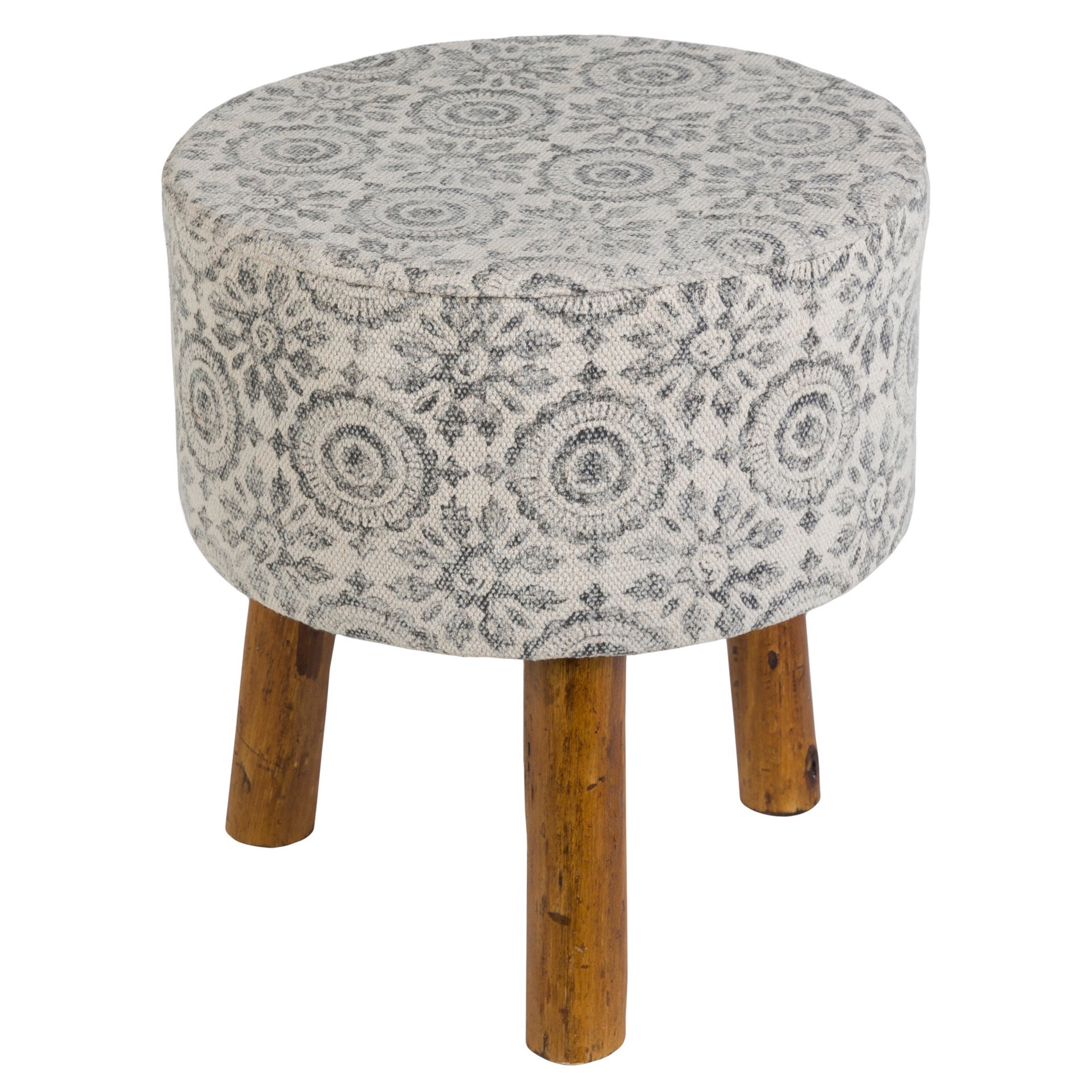 slide 1 of 1, Surya Indore Stool - Charcoal Gray, 17 in