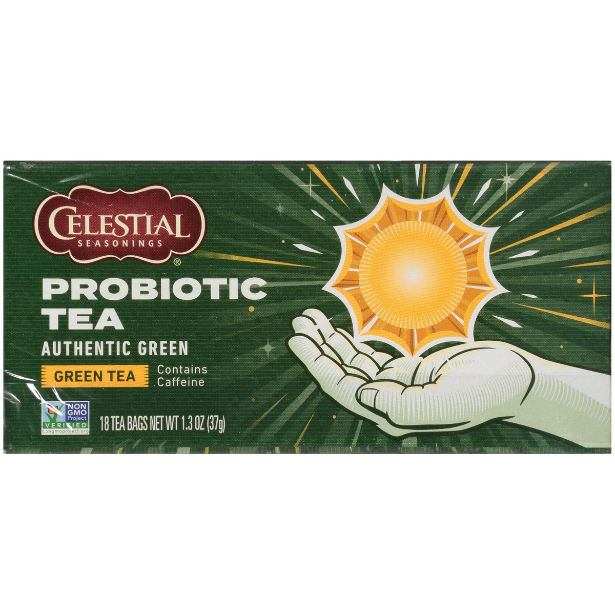 slide 8 of 10, Celestial Seasonings Probiotic Green Tea 16 Tea Bags, 18 ct