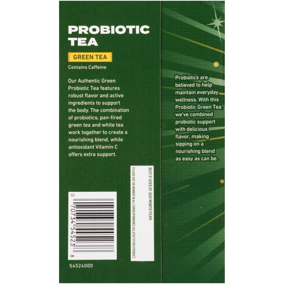 slide 3 of 10, Celestial Seasonings Probiotic Green Tea 16 Tea Bags, 18 ct