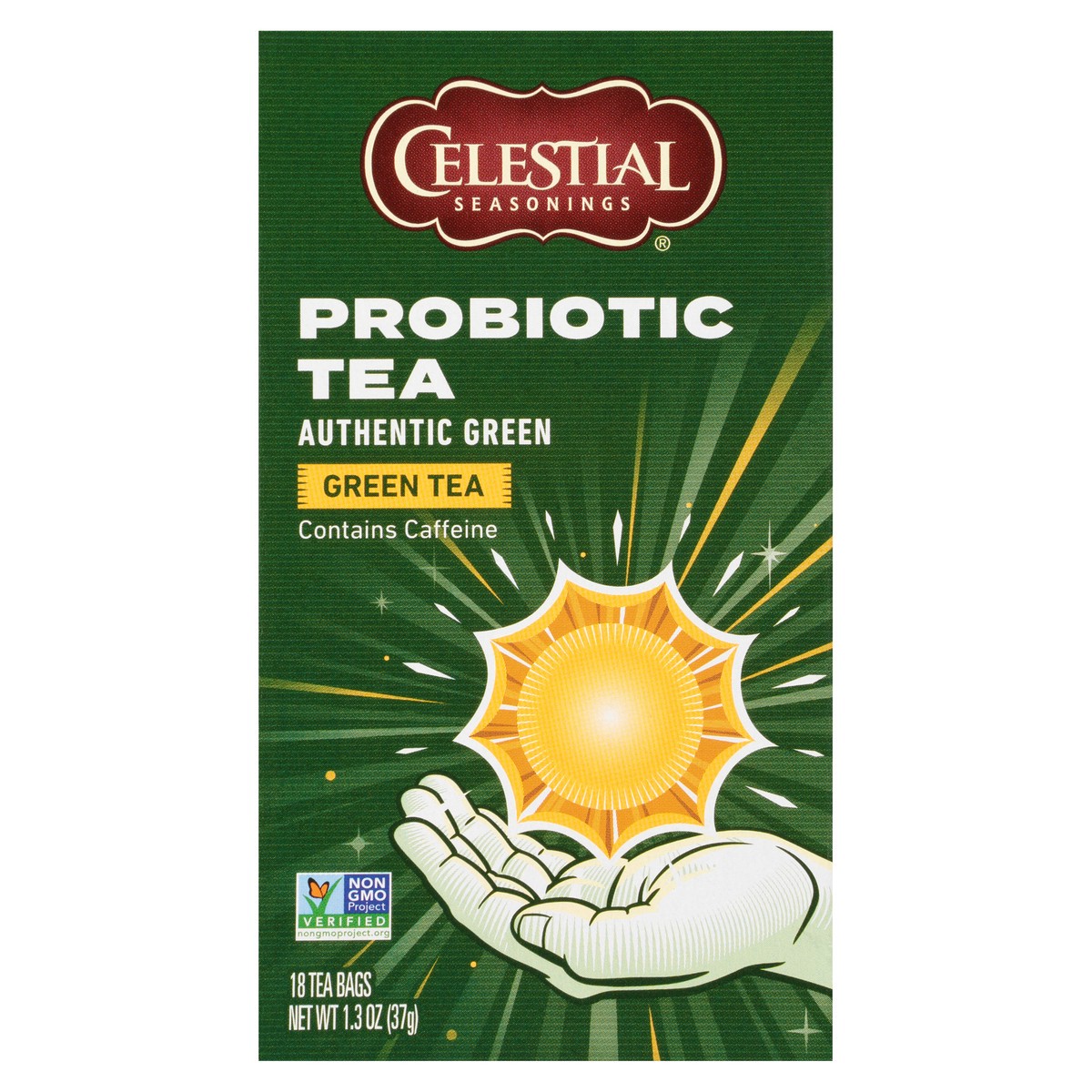 slide 6 of 10, Celestial Seasonings Probiotic Green Tea 16 Tea Bags, 18 ct