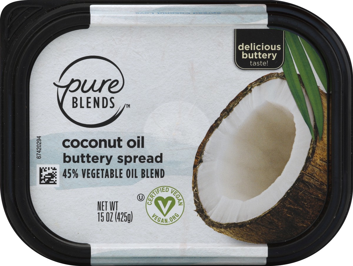 slide 5 of 6, Pure Blends Coconut Oil Spread, 15 oz