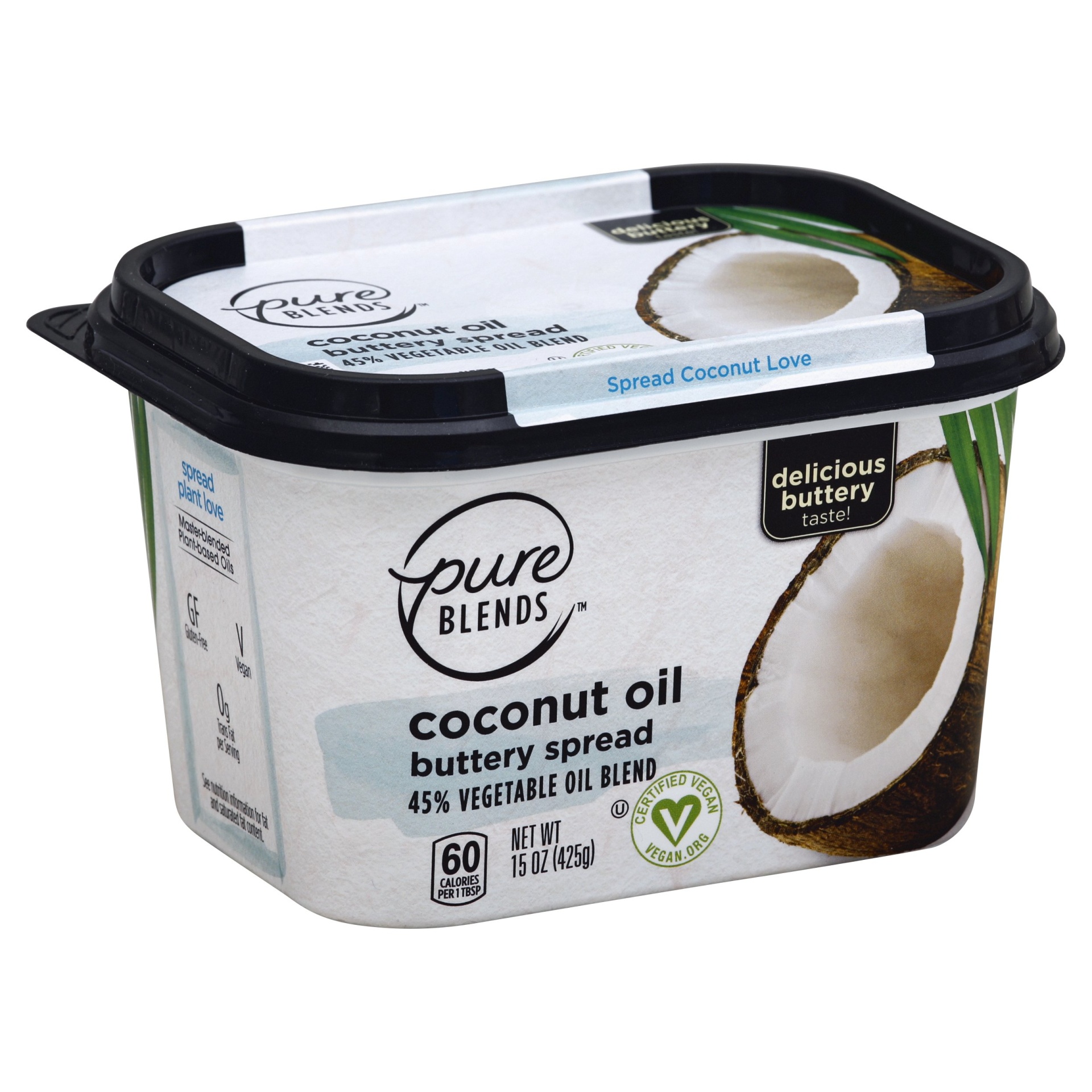 slide 1 of 6, Pure Blends Coconut Oil Spread, 15 oz