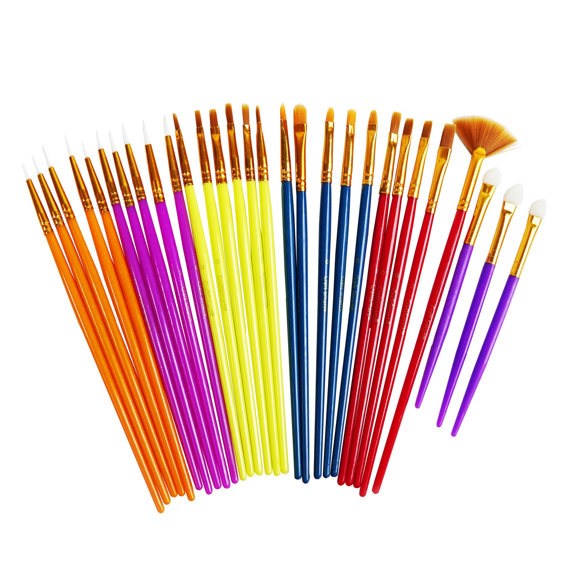 slide 4 of 5, Multi-Purpose 50 Piece Brush Set By Craft Smart, 50 ct