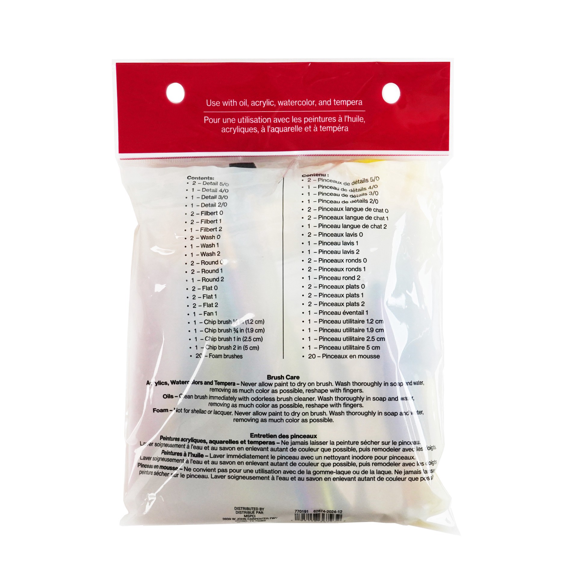 slide 5 of 5, Multi-Purpose 50 Piece Brush Set By Craft Smart, 50 ct