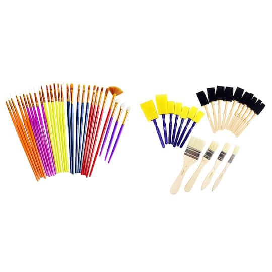 slide 1 of 5, Multi-Purpose 50 Piece Brush Set By Craft Smart, 50 ct