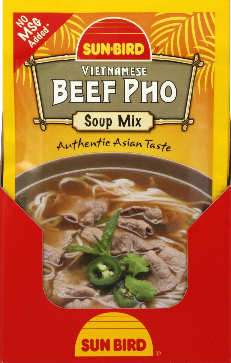 slide 2 of 2, Sun-Bird Vietnamese Beef Pho Soup Mix, 1.05 oz