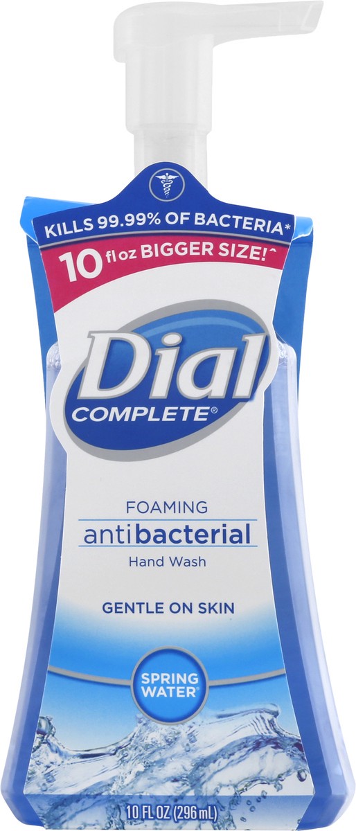 slide 6 of 9, Dial Complete Antibacterial Foaming Hand Wash, Spring Water, 10 fl oz, 10 fl oz