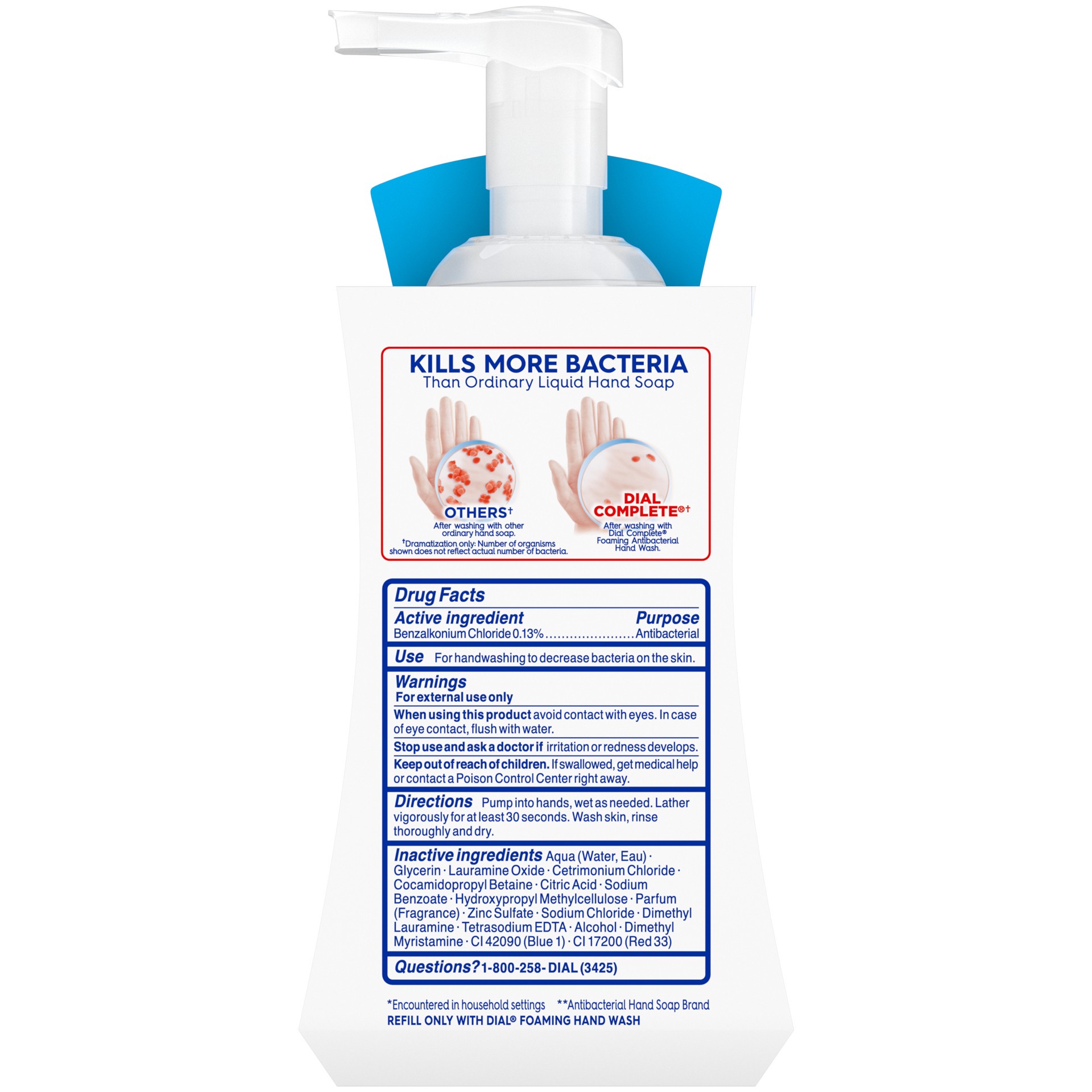 slide 1 of 9, Dial Complete Antibacterial Foaming Hand Wash, Spring Water, 10 fl oz, 10 fl oz