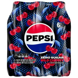 Pepsi Wild Cherry Zero Sugar 6 Pack