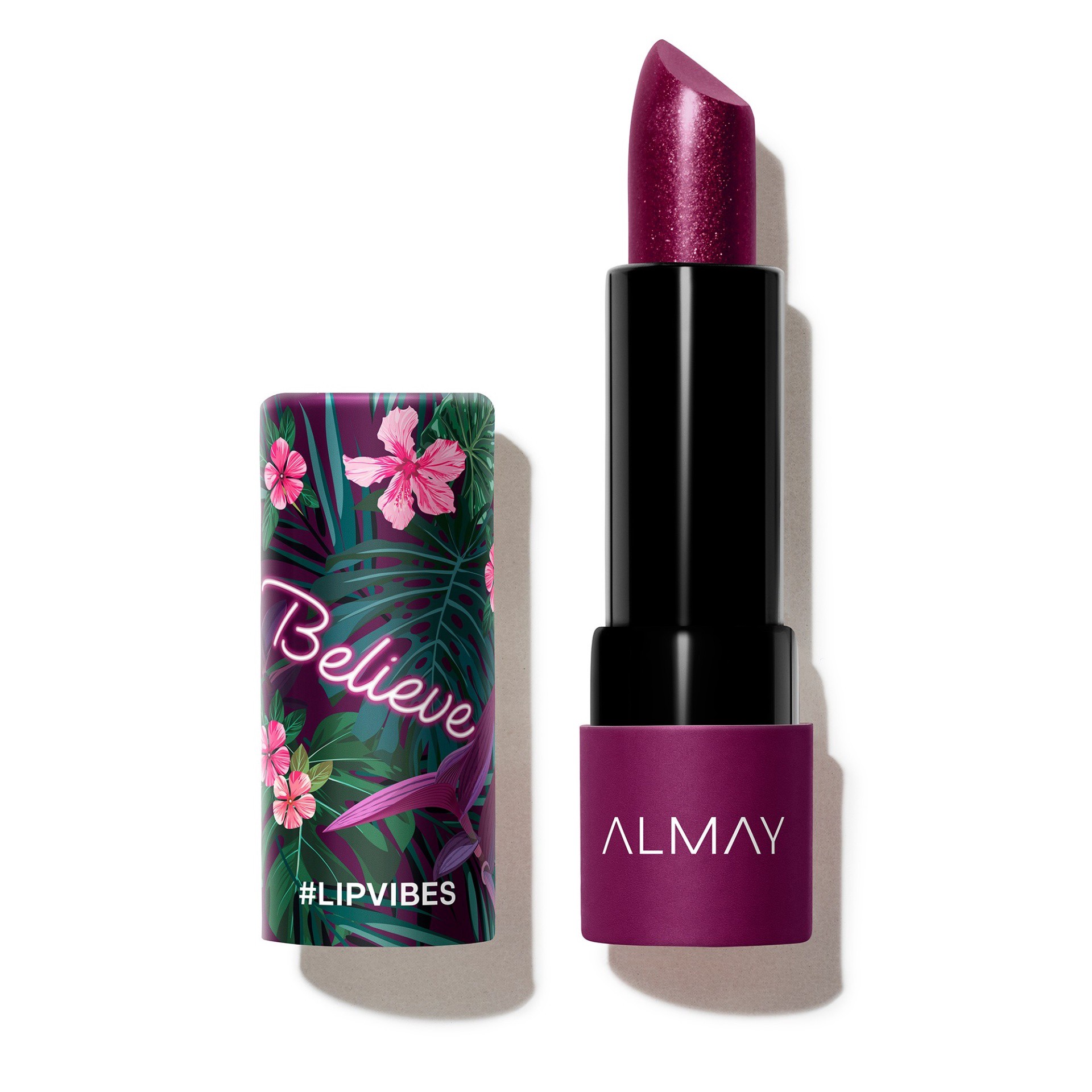 slide 1 of 3, Almay Lip Vibes Matte Lipstick, Believe, 0.14 oz