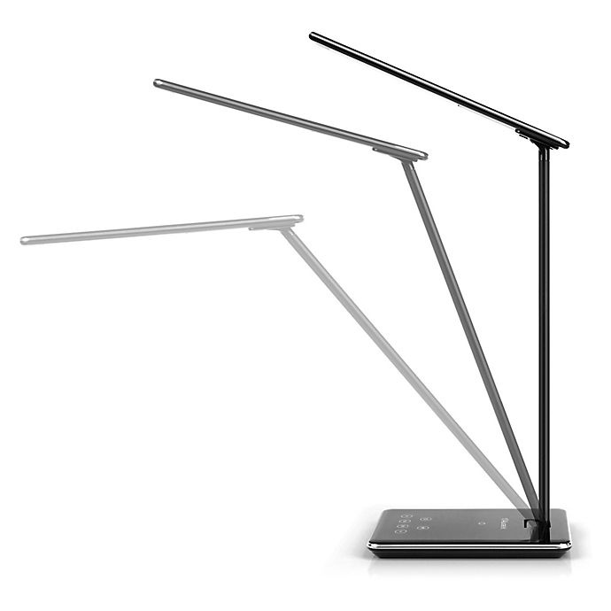 slide 8 of 10, Aluratek Wireless Charging LED Desk Lamp - Black, 1 ct