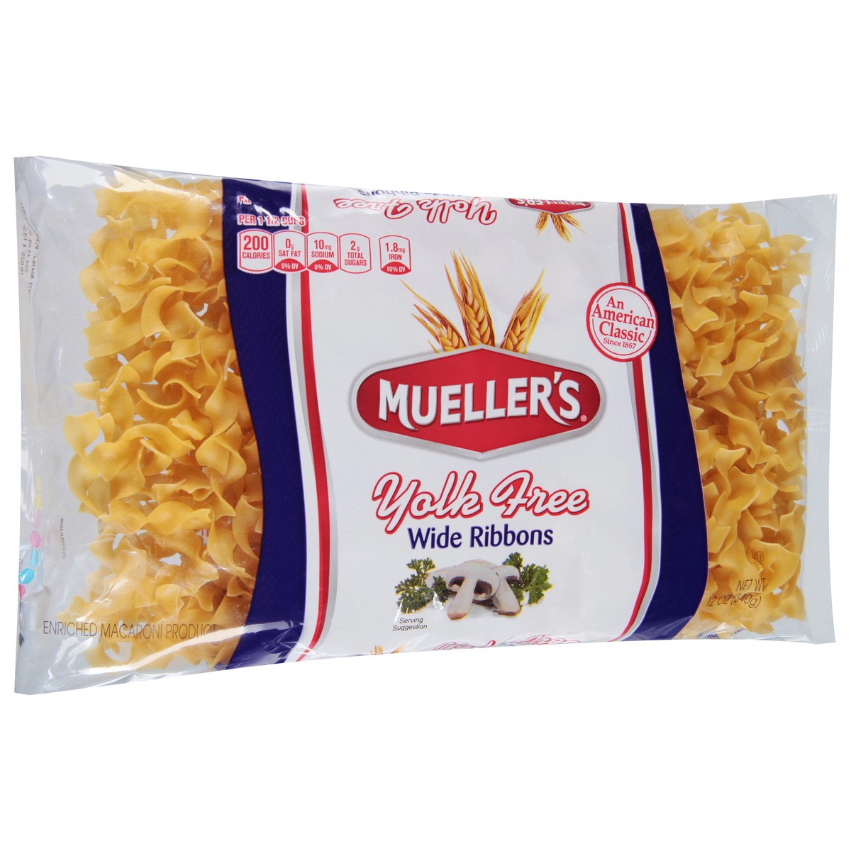 slide 5 of 11, Mueller's Yolk Free Wide Ribbons 12 oz, 12 oz