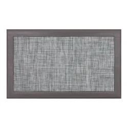 Mohawk Faux Linen Mat - 18 in x 30 in, Gray