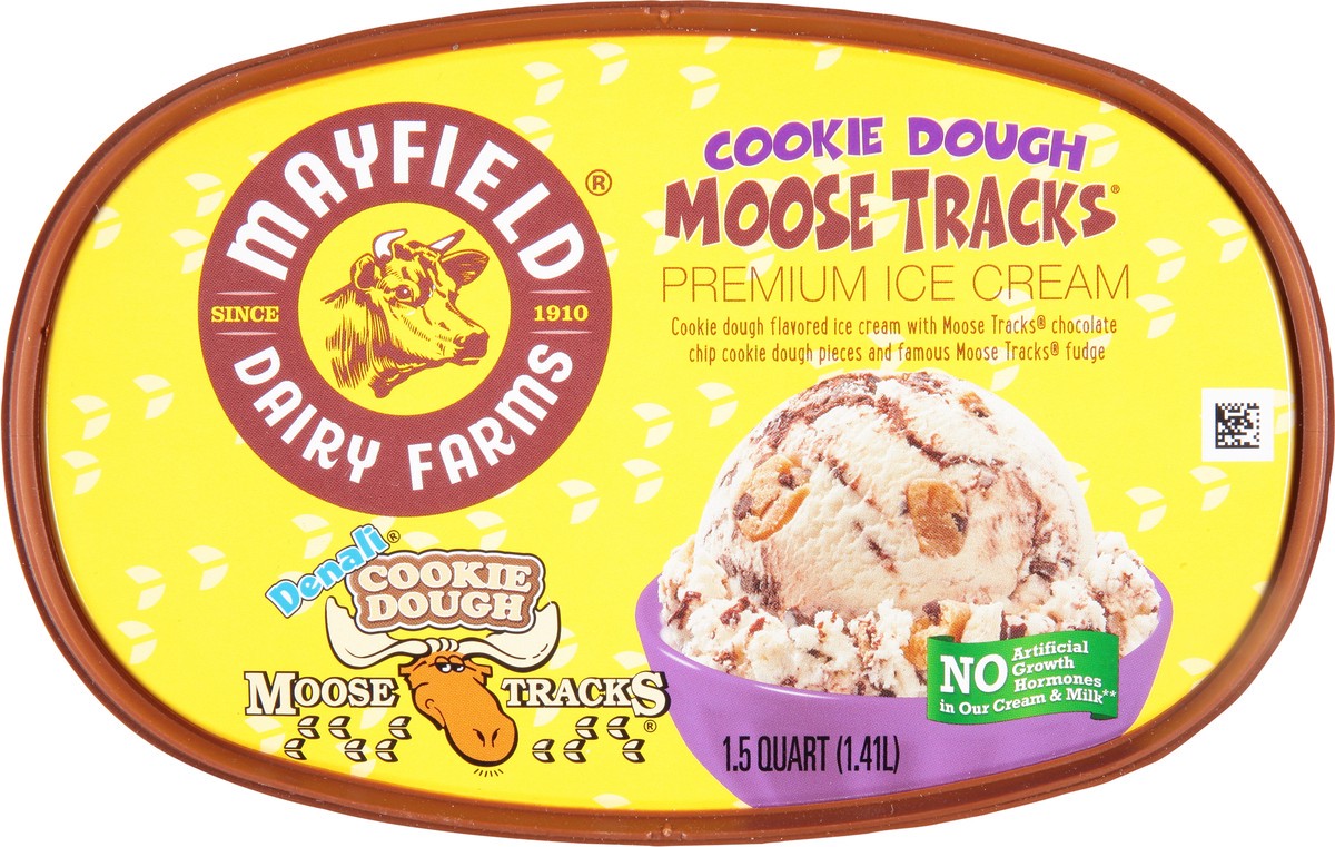 slide 7 of 14, Mayfield Dairy Farms Moose Tracks(R) Cookie Dough Ice Cream 1.5 qt, 1.5 qt