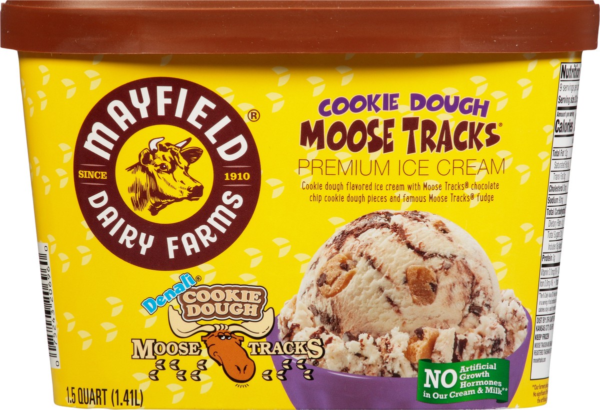 slide 11 of 14, Mayfield Dairy Farms Moose Tracks(R) Cookie Dough Ice Cream 1.5 qt, 1.5 qt