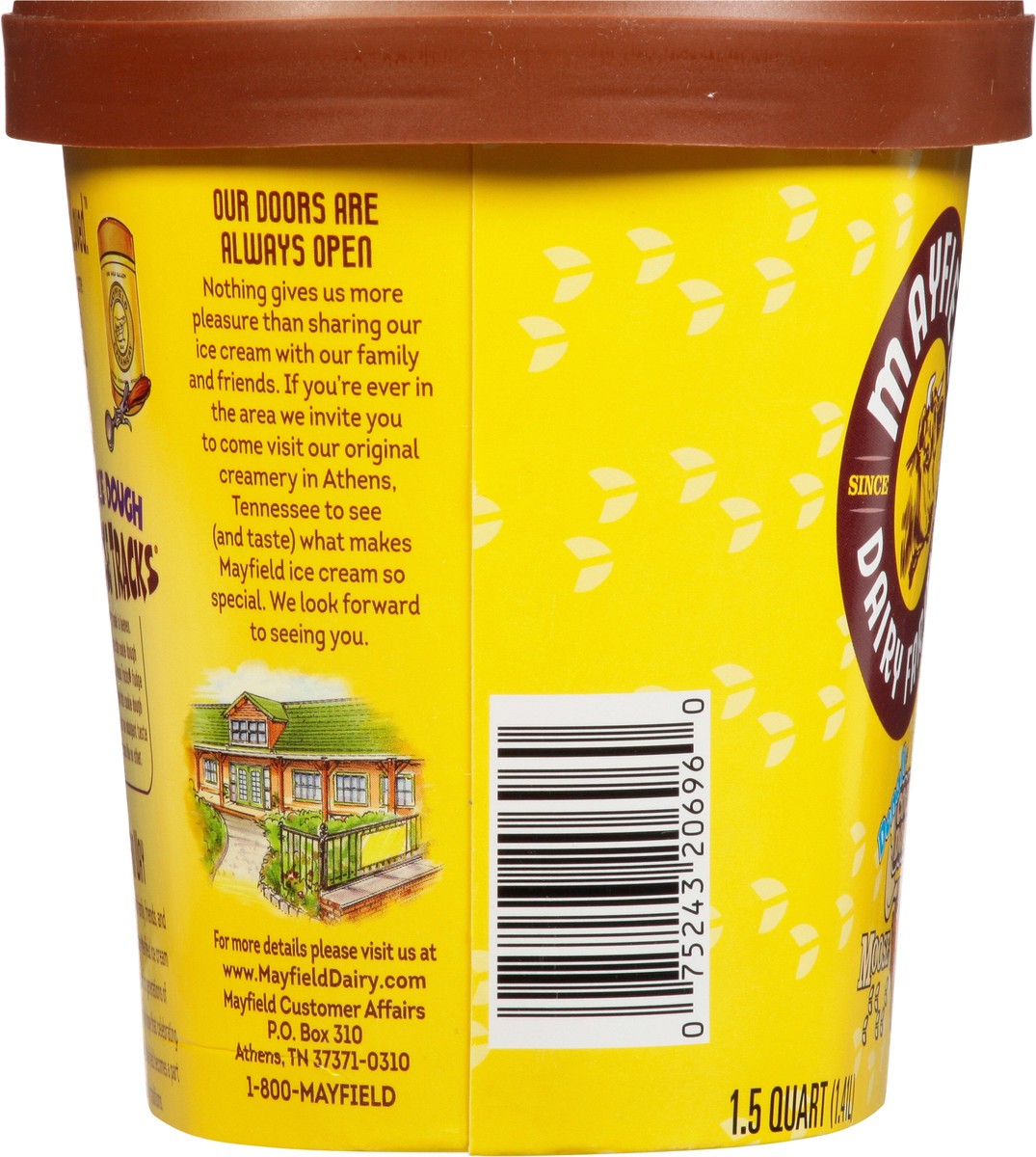 slide 12 of 14, Mayfield Dairy Farms Moose Tracks(R) Cookie Dough Ice Cream 1.5 qt, 1.5 qt