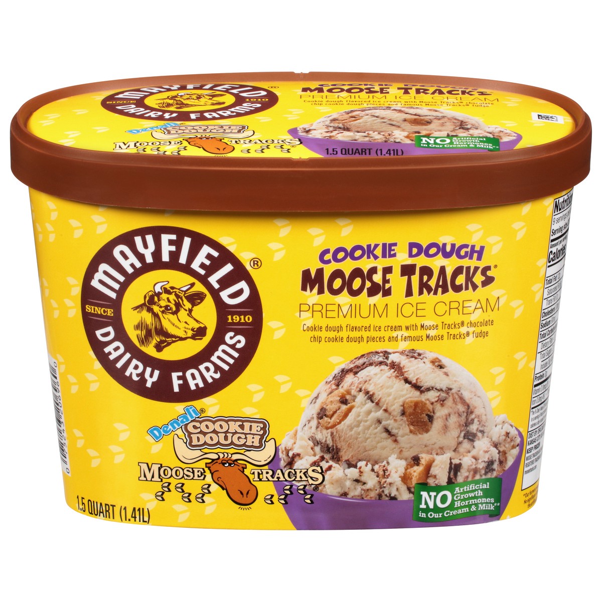 slide 2 of 14, Mayfield Dairy Farms Moose Tracks(R) Cookie Dough Ice Cream 1.5 qt, 1.5 qt