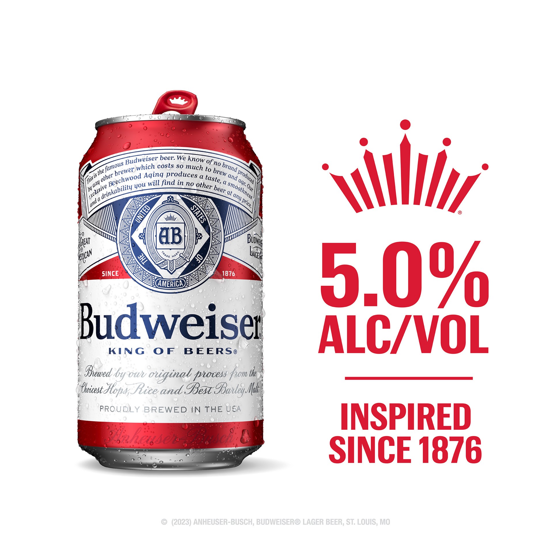 slide 4 of 7, Budweiser American Lager Beer 15.5 gallon Keg, 1/2 keg