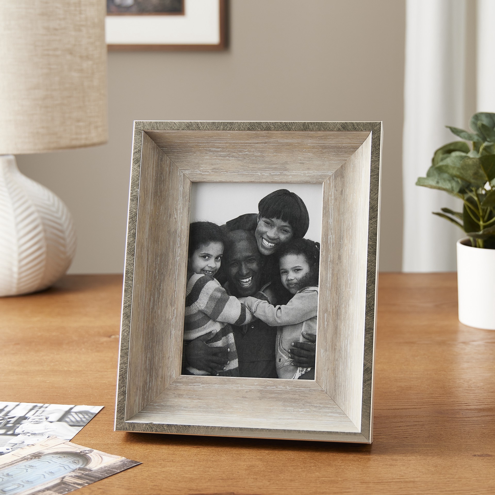 slide 3 of 6, Expressions Metallic Edge Champagne Woodgrain Frame By Studio Decor, 5 in x 7 in