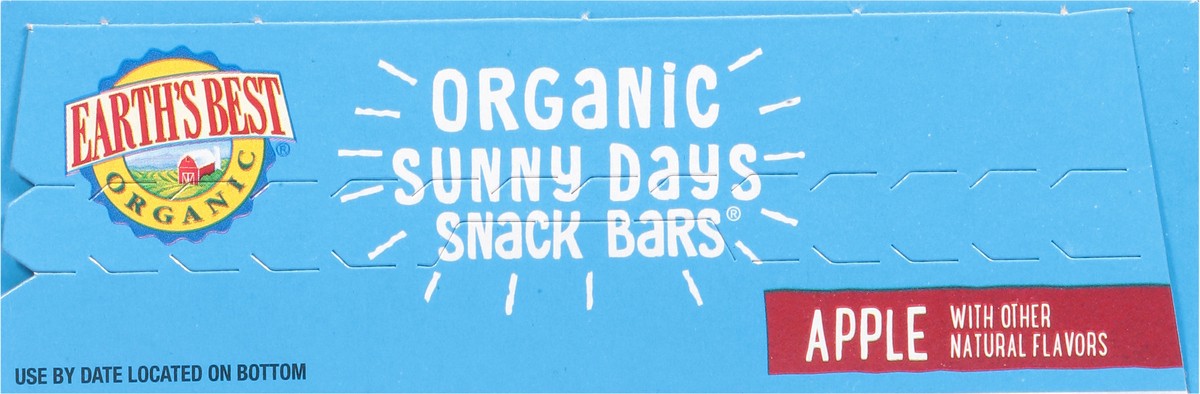 slide 3 of 13, Earth's Best Organic Sunny Days Apple Snack Bars, 4.69 oz