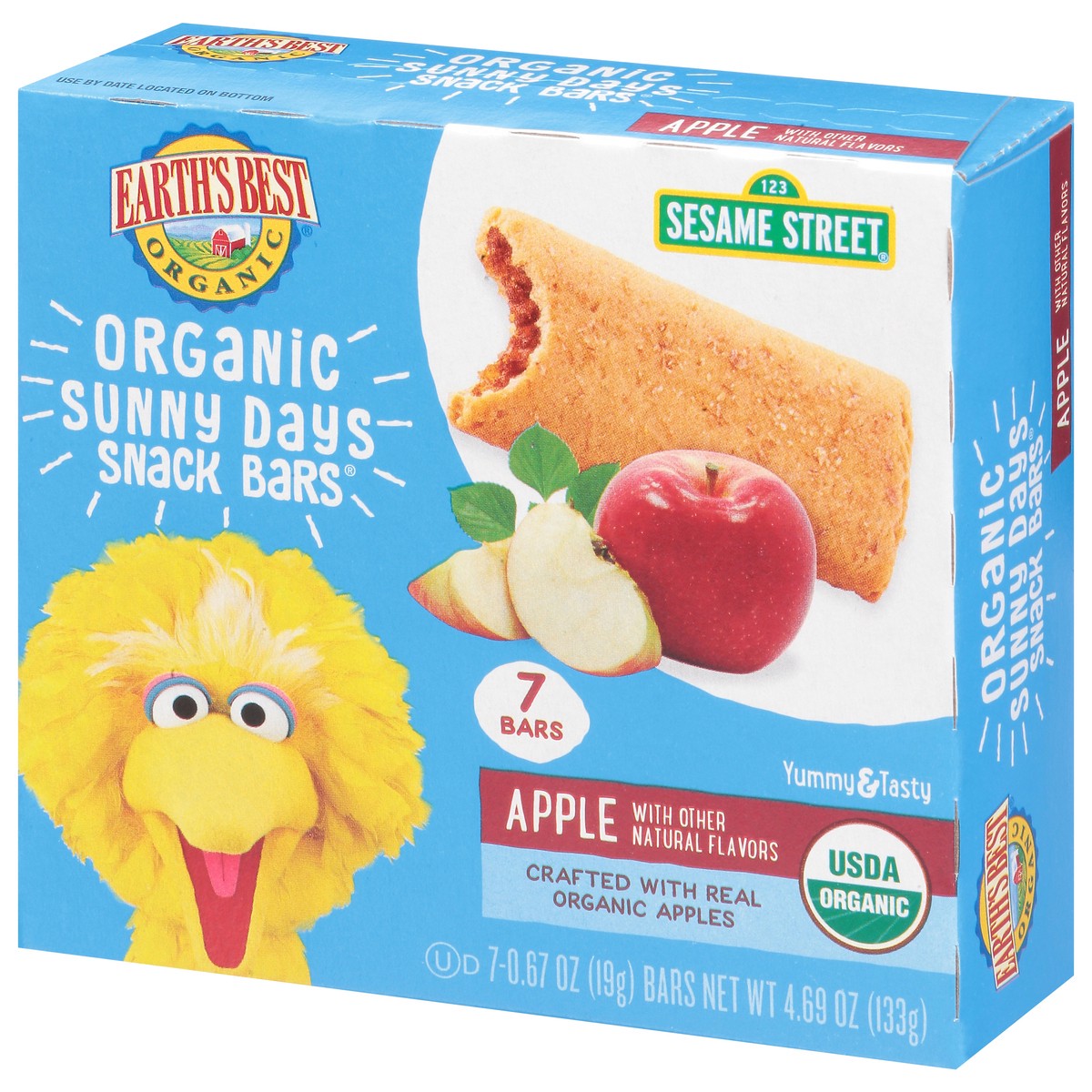 slide 11 of 13, Earth's Best Organic Sunny Days Apple Snack Bars, 4.69 oz